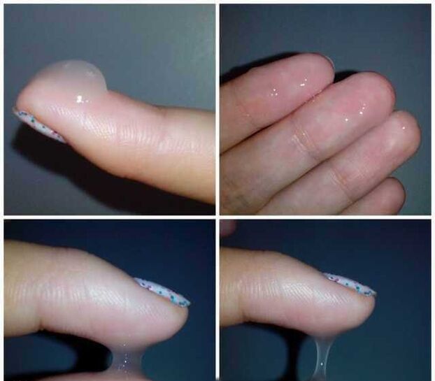 précum d'un homme pendant l'excitation